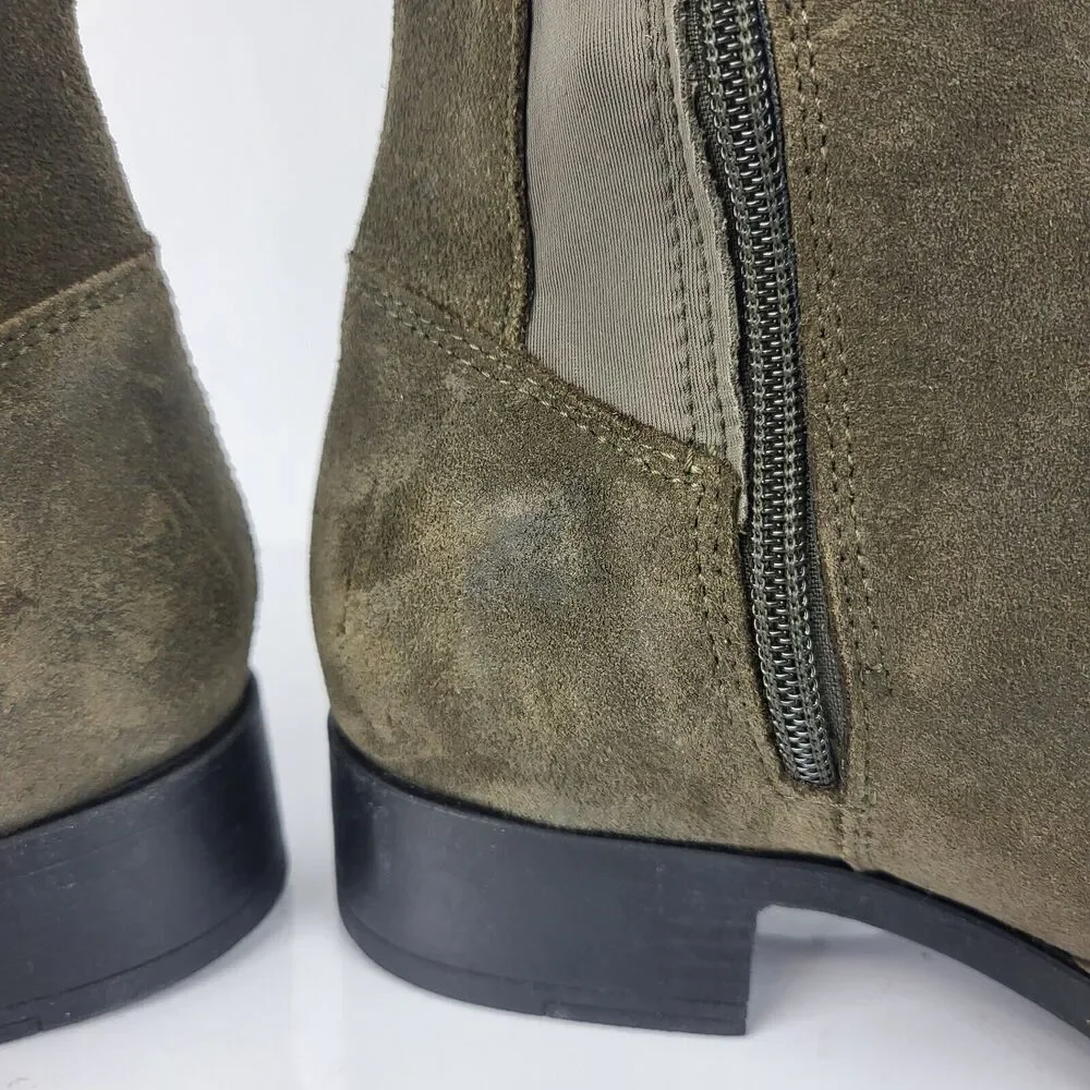 Over the knee waterproof Suede stretch Boots
